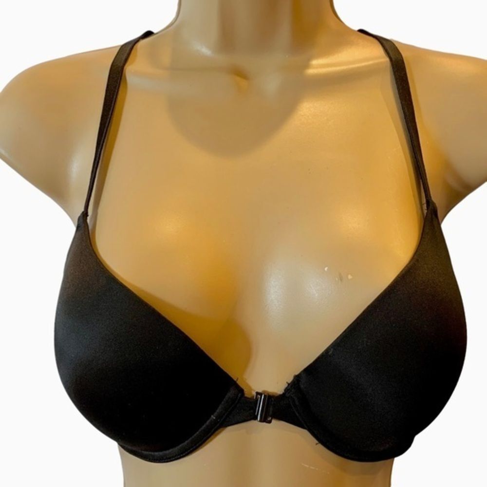 PINK Victoria’s Secret Black Racerback Push-up Bra‎ 32D